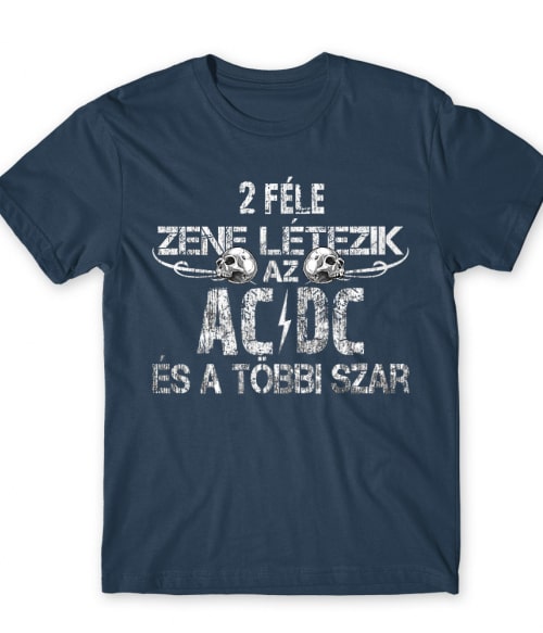 2 féle zene létezik - ACDC ACDC Férfi Póló - Rocker