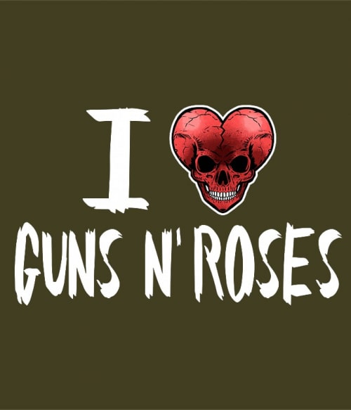 I Love Rock - Guns N' Roses Guns N' Roses Pólók, Pulóverek, Bögrék - Rocker