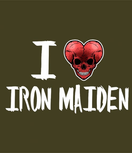 I Love Rock - Iron Maiden Iron Maiden Pólók, Pulóverek, Bögrék - Rocker