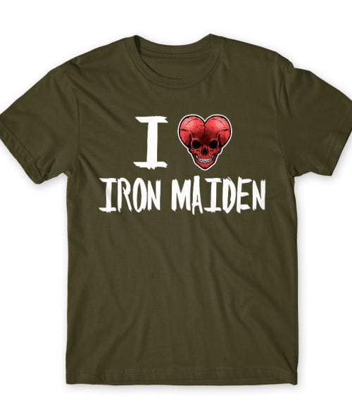 I Love Rock - Iron Maiden Rocker Férfi Póló - Rocker