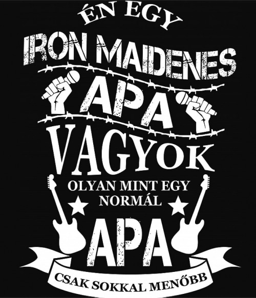 Rocker Apa - Iron Maiden Iron Maiden Iron Maiden Iron Maiden Pólók, Pulóverek, Bögrék - Rocker
