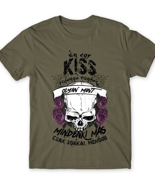 Menő rajongó - Kiss Kiss Férfi Póló - Rocker