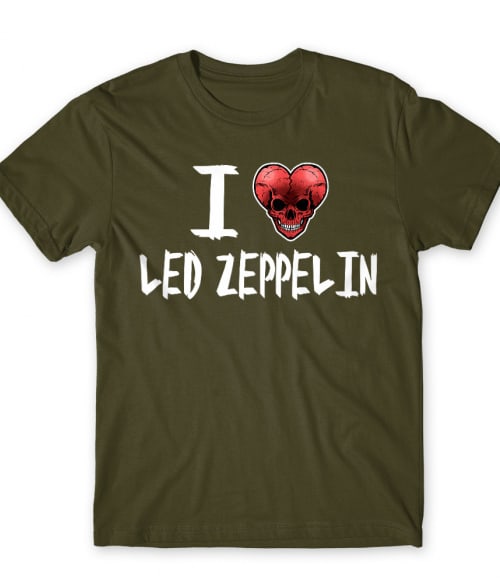 I Love Rock - Led Zeppelin Led Zeppelin Férfi Póló - Rocker