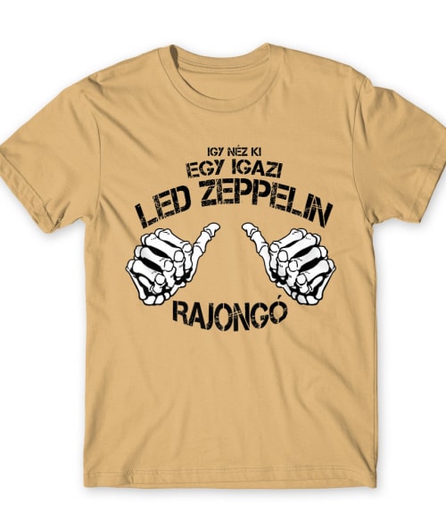 Jóképű rocker - Led Zeppelin Led Zeppelin Férfi Póló - Rocker