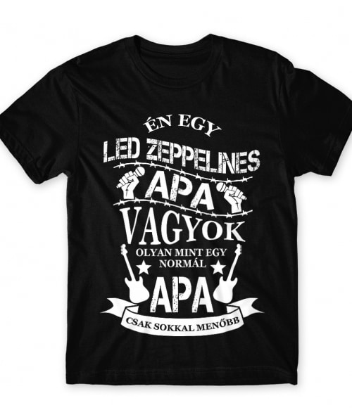 Rocker Apa - Led Zeppelin Led Zeppelin Férfi Póló - Rocker