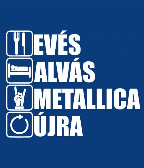 Evés alvás rock újra - Metallica Metallica Pólók, Pulóverek, Bögrék - Rocker