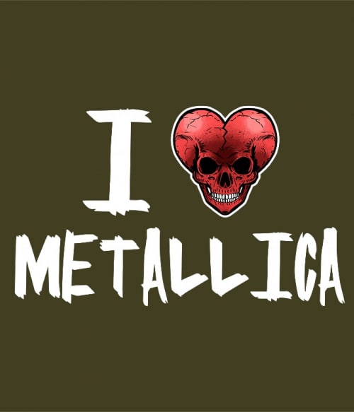 I Love Rock - Metallica Metallica Pólók, Pulóverek, Bögrék - Rocker