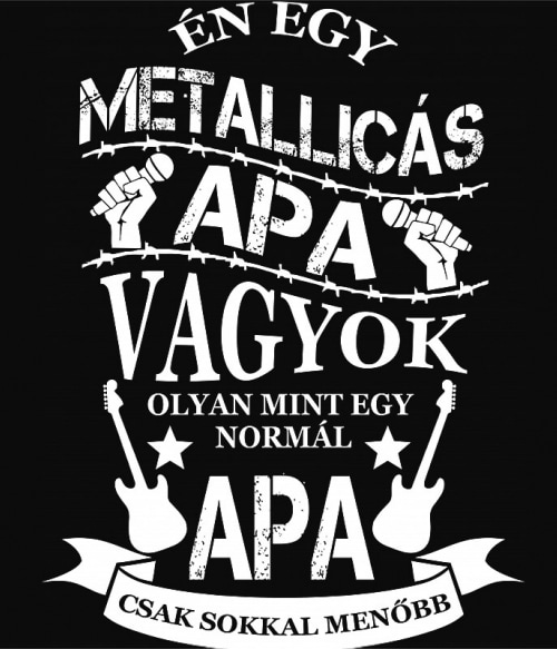 Rocker Apa - Metallica Metallica Pólók, Pulóverek, Bögrék - Rocker