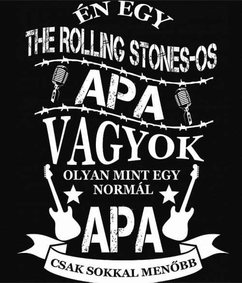 Rocker Apa - The Rolling Stones The Rolling Stones Pólók, Pulóverek, Bögrék - The Rolling Stones