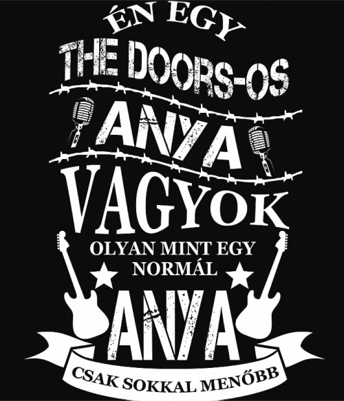 Rocker Anya - The Rolling Stones The Doors Pólók, Pulóverek, Bögrék - The Doors