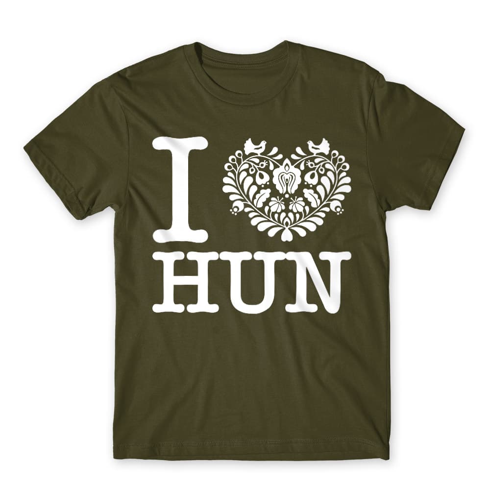 I Love Hun Férfi Póló
