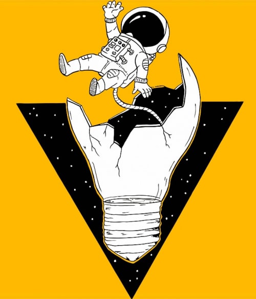 Bulb Astronaut Tudomány Pólók, Pulóverek, Bögrék - Űrhajós