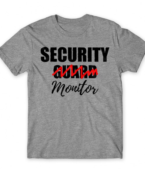 Security Monitor Biztonsági Őr Férfi Póló - Szolgátatás