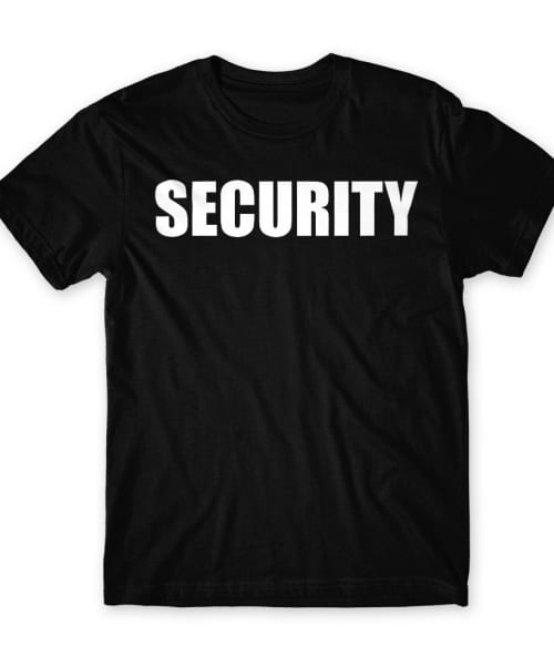 Security Biztonsági Őr Férfi Póló - Szolgátatás