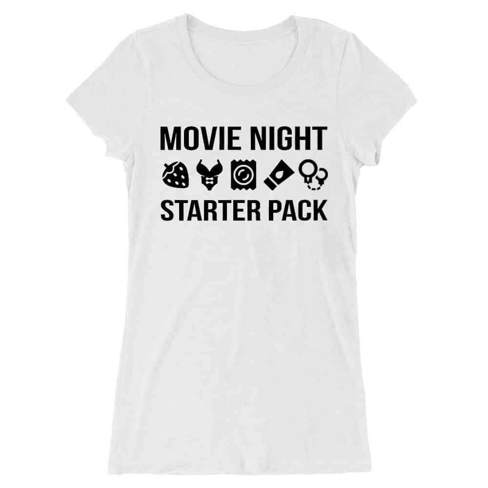 Movie Night Starter Pack Női Hosszított Póló
