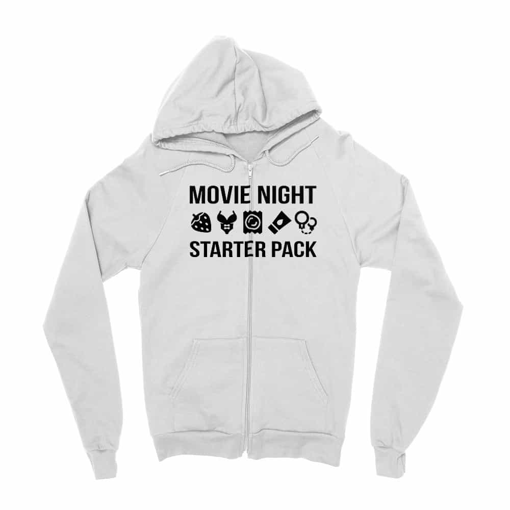 Movie Night Starter Pack Zipzáros Pulóver