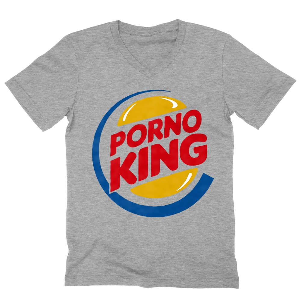 Porn King Férfi V-nyakú Póló