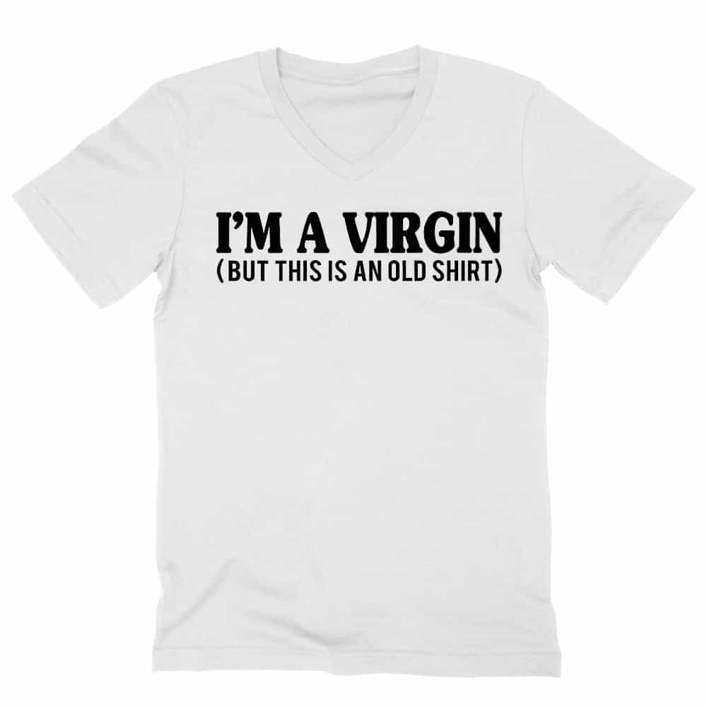 I am Virgin Férfi V-nyakú Póló