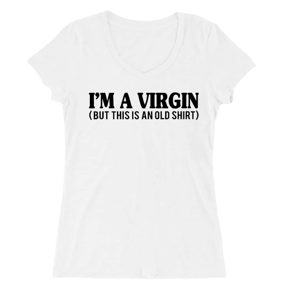 I am Virgin Női V-nyakú Póló