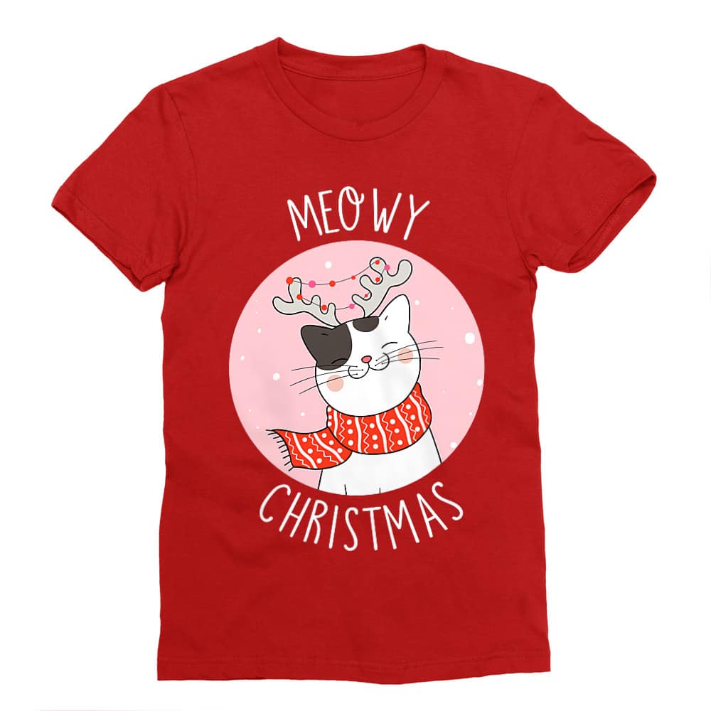 Meowy Christmas Férfi Testhezálló Póló