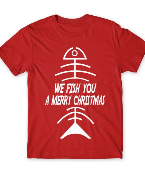 We Fish You - Christmas Horgász Póló - Horgász