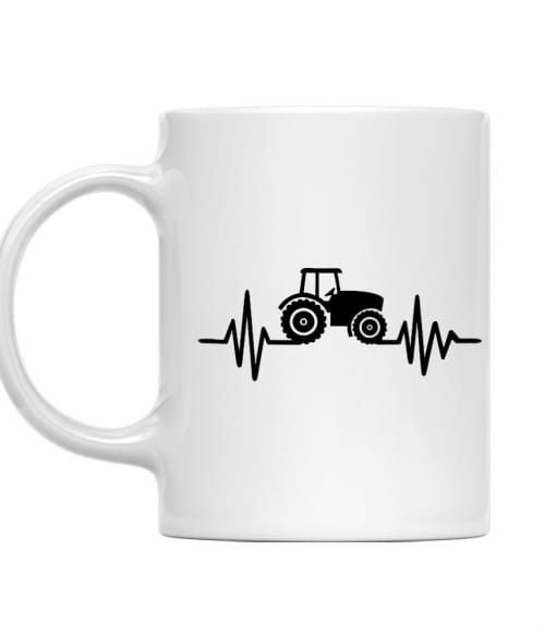 Tractor Heartbeat Mezőgazdaság Bögre - Traktoros