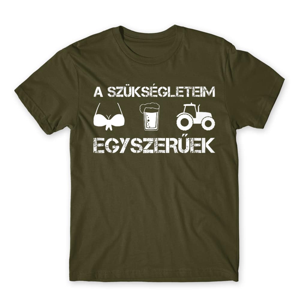 A Szükségleteim Egyszerűek - Traktor Férfi Póló