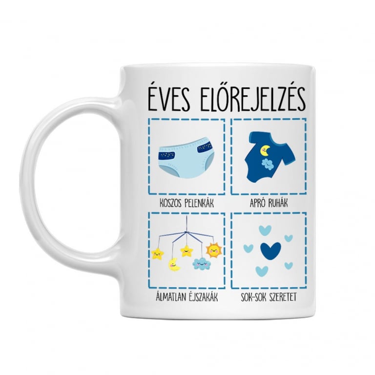 Éves előrejelzés - fiú - Bögre