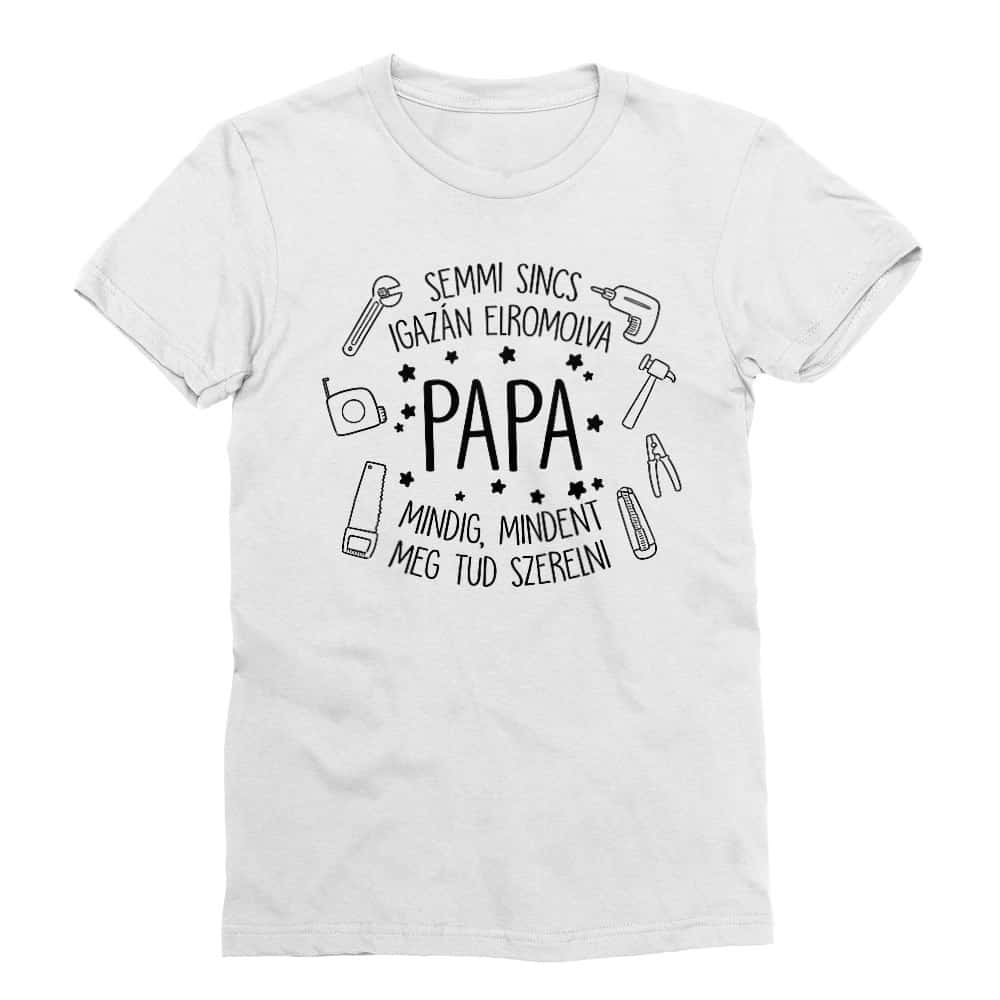 Papa mindent megszerel Férfi Testhezálló Póló