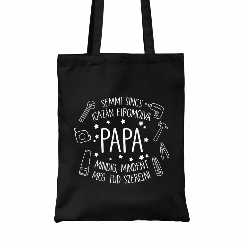 Papa mindent megszerel Vászontáska