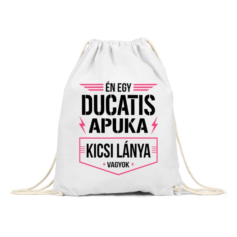 Ducatis apuka kicsi lánya