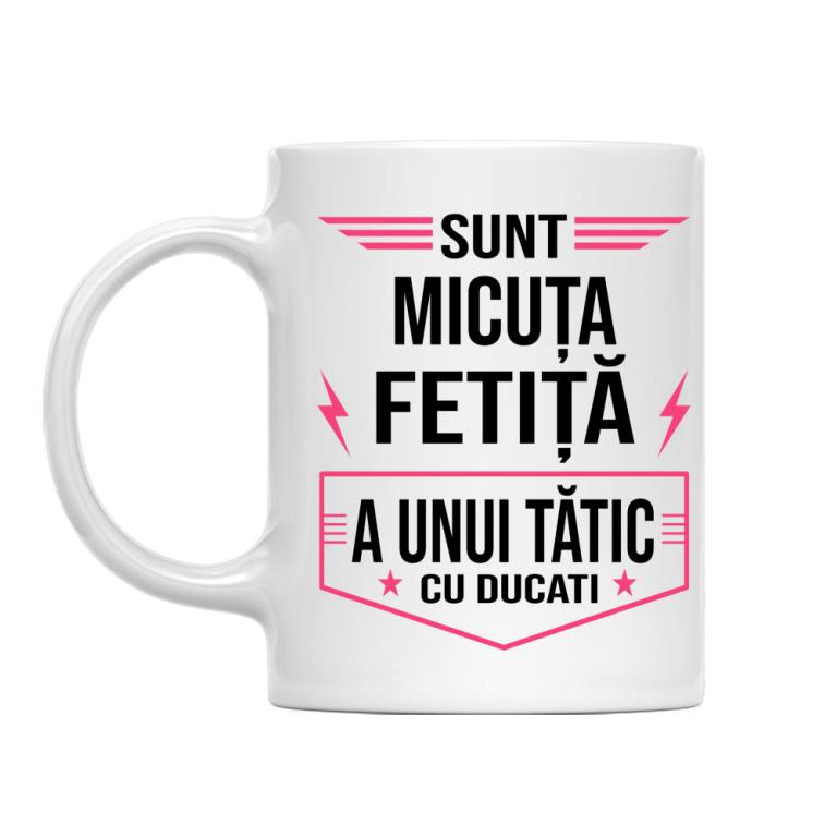 Micuța fetiță a unui tătic cu Ducati - Cană