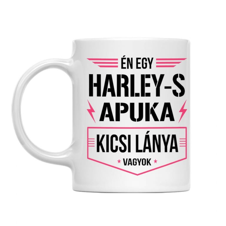 Harley-s apuka kicsi lánya