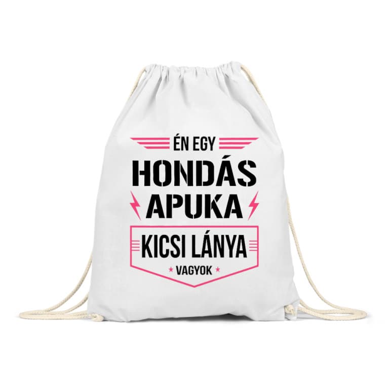 Hondás apuka kicsi lánya - Tornazsák
