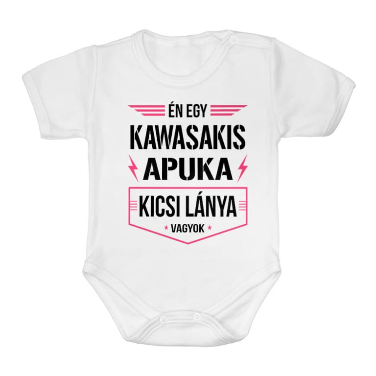 Kawasakis apuka kicsi lánya