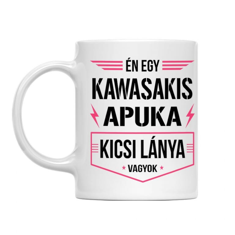 Kawasakis apuka kicsi lánya
