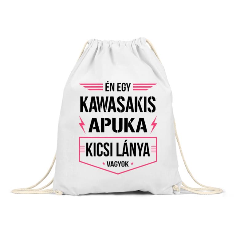 Kawasakis apuka kicsi lánya
