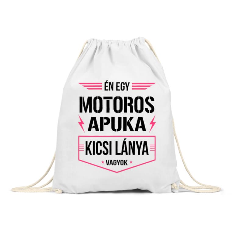 Motoros apuka kicsi lánya