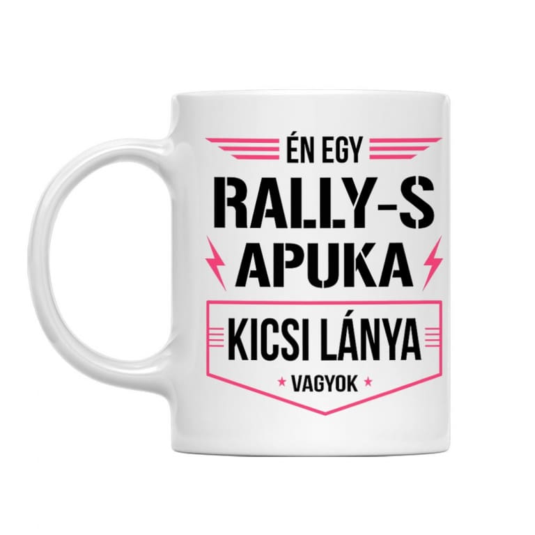 Rally-s apuka kicsi lánya