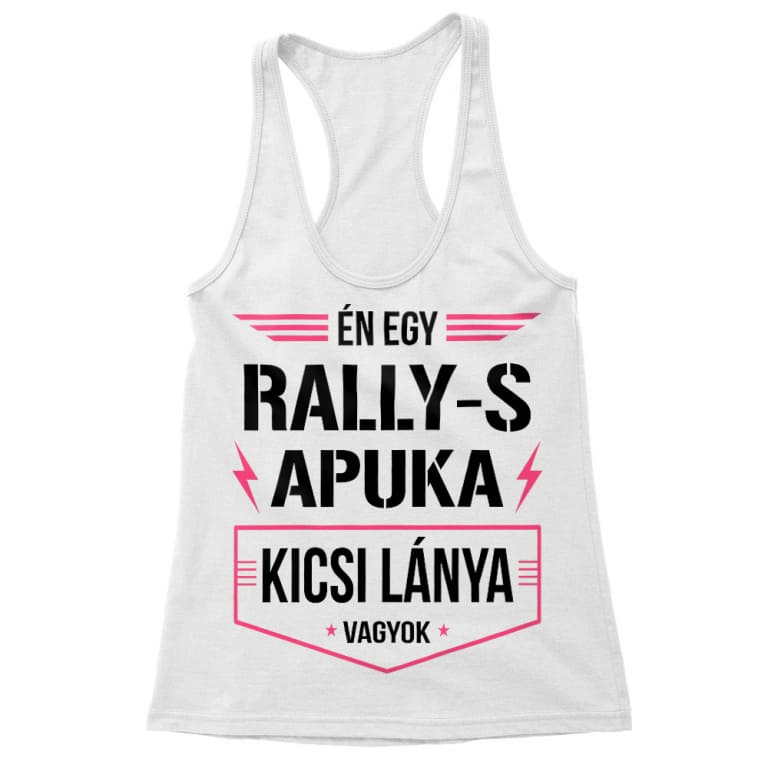 Rally-s apuka kicsi lánya