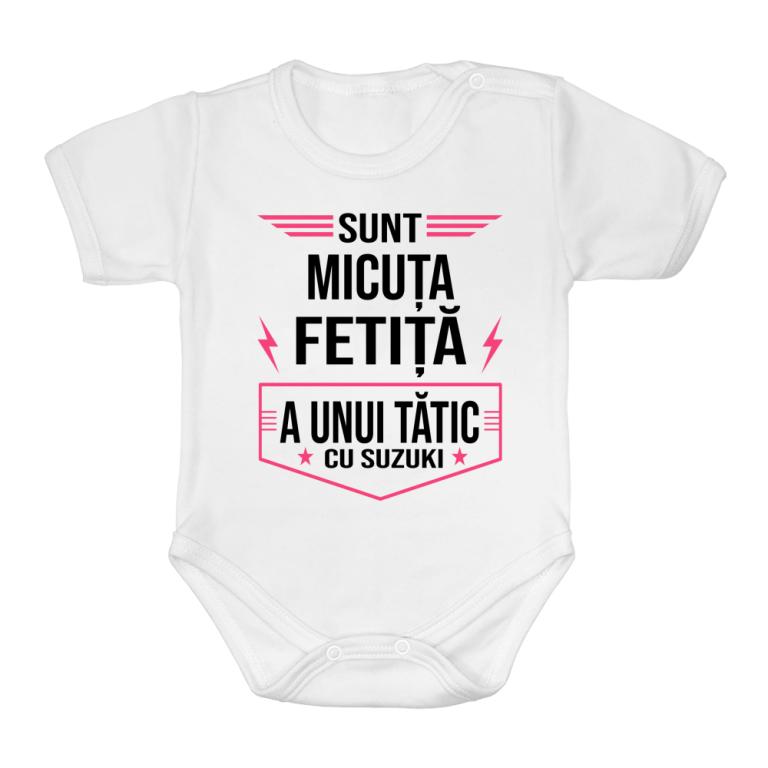 Micuța fetiță a unui tătic cu Suzuki