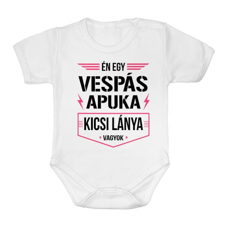 Vespás apuka kicsi lánya