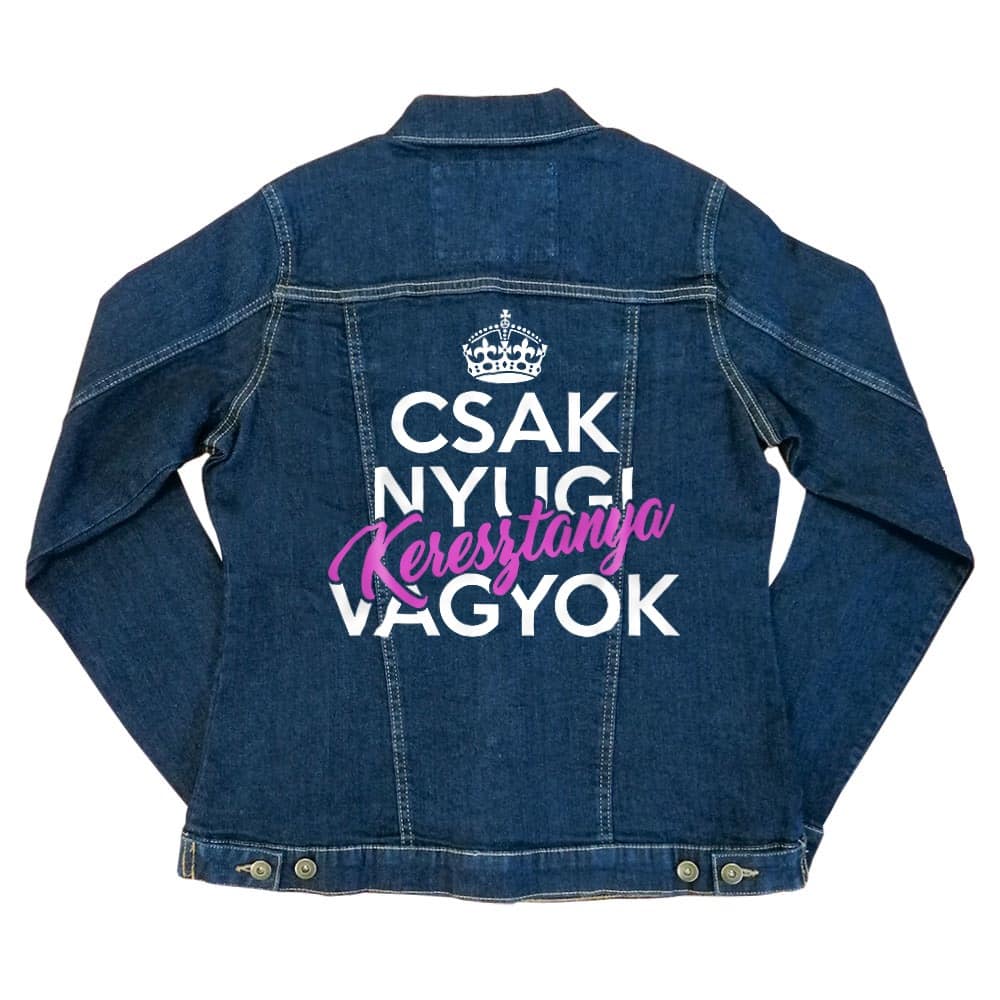 Csak Nyugi - Keresztanya Női Farmerkabát