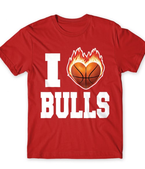 I Love Bulls Chicago Bulls Póló - Sport