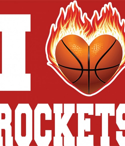 I Love Rockets Houston Rockets Pólók, Pulóverek, Bögrék - Sport