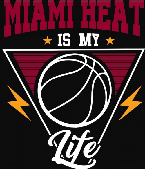Miami Heat is my life Kosárladba Pólók, Pulóverek, Bögrék - Sport