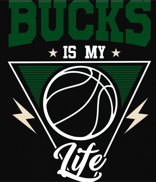 Bucks is my life Milwaukee Bucks Pólók, Pulóverek, Bögrék - Sport