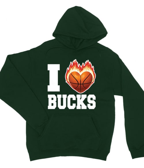 I Love Bucks Milwaukee Bucks Pulóver - Sport
