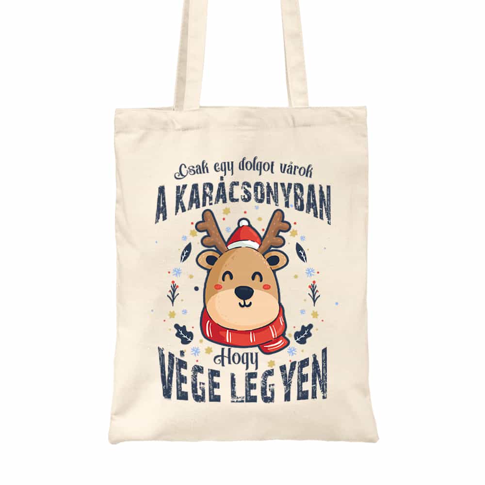 Egy dolgot várok a karácsonyban Vászontáska
