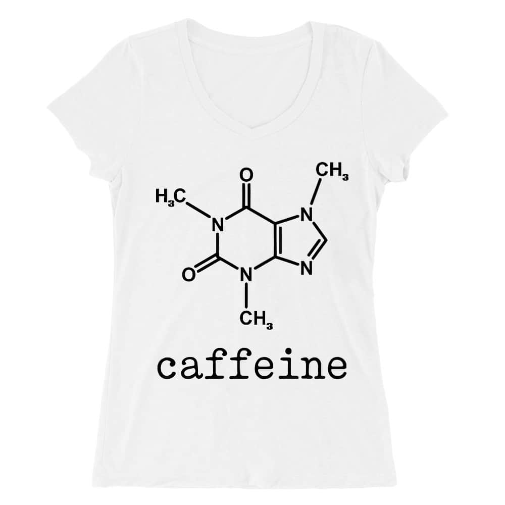 Caffeine Női V-nyakú Póló